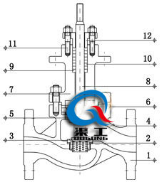 電動(dòng)籠式單座調(diào)節(jié)閥結(jié)構(gòu)圖